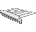 Сходинка Ciment Torello Per Gradino Cr Bianco - 5.5x32 -15241 Ciment з колекції Ciment Settecento