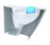Унитаз-компакт MODUO Clean on 011: слив на 3/5 литров, горизонтальный слив, нижний подвод + сиденье Slim дюропластовое медленнопадающее
