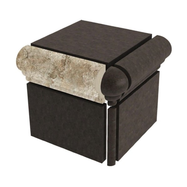 Бордюр (4x16.5) 55841 Beige Top V-Cap - Forge з колекції Forge Cerdomus