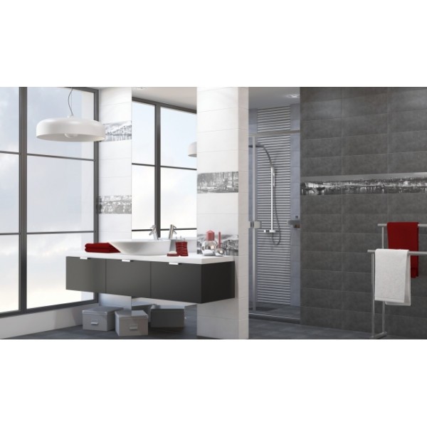 Плитка стеновая Amsterdam Graphite 200x500x9 Конские 200x500x9 Konskie
