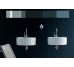 TWIN SET SLIM 42 Підвісний умивальник з 1-м отвором під змішувач D42 Bianco (TW42S)