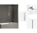 Шторка для ванни SMART 90x150 скло clear ACTIVE SHIELD 8mm