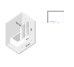 Шторка для ванни SMART 90x150 скло clear ACTIVE SHIELD 8mm