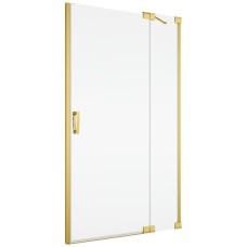 CA13D1201207 GoldLine CADURA душевые дверцы, петли справа 1200*2000, стекло прозрачное, проф.гальваническое золото (1 сорт)