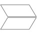 Плитка (7.8x18) CC711R CHEVRON WHITE - Chevronchic з колекції Chevronchic Fioranese