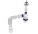 Сифон OPTIMUM 11/4″*40 з литим випуском, з гофротрубою 40*40/50 OPTI-12043 OPTIMUM