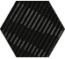 Плитка (11x12.6) 760017 Matiere Hexa-Stile Carton Black - Matiere з колекції Matiere Settecento