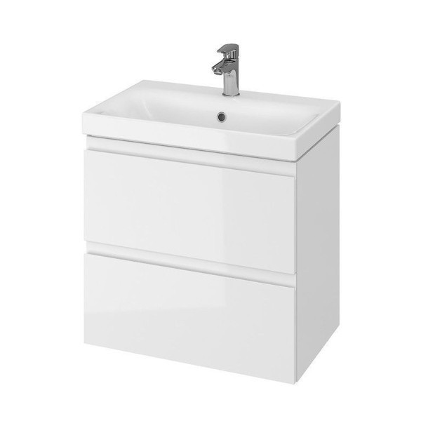 CET B04 MODUO SLIM шафка з умивальником MODUO SLIM 60 біла Cersanit