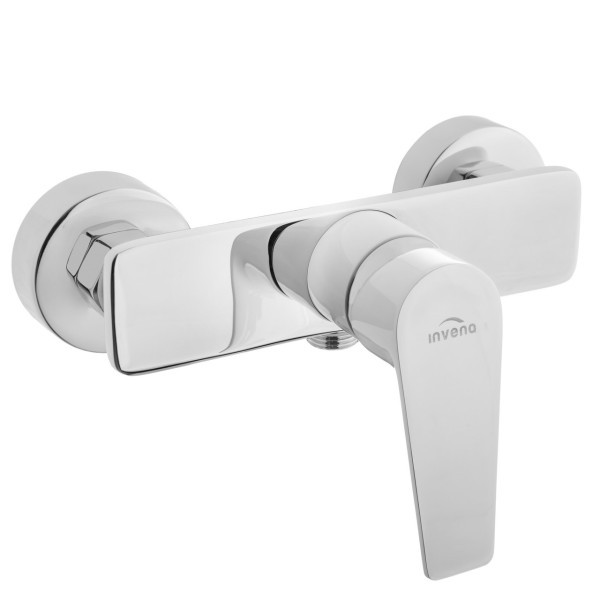 Змішувач для душу Invena Dokos BN-19-002, білий/хром Invena