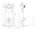 КОМПЛЕКТ C16: ИНСТАЛЯЦИЯ AQUA 50 QF МЕХАНИЧЕСКАЯ + ПОДВЕСНОЙ УНИТАЗ CITY ПРЯМОУГОЛЬНЫЙ CLEANON С ТУАЛЕТНЫМ СИДЕНИЕМ С ПЛАВНЫМ ЗАКРЫВАНИЕМ И ФУНКЦИЕЙ ПРОСТОГО СНЯТИЙ
