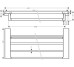 AddStoris Поличка для рушників із тримачем 63.0/64.8 x 24.8 см, Matt Black (41751670)