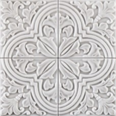 Декор (13x13) ALGA5 ALGARVE ARGENTO - Formelle з колекції Formelle FORMELLE Керамічна плитка GRAZIA