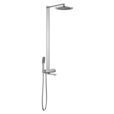 SMART CLICK система душова (термостат для ванни, верхній душ 300 мм коло латунь, ручний душ 60 мм 1 режим, шланг 150 см), хром