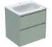 Шафка з умивальником 60 Selnova Square Slim rim 504.138.IK.1 Geberit Geberit