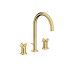 Змішувач Axor Archivio 190 Cross для умивальника на 3 отвори, Polished Gold Optic (34027990)