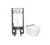 PACK I-COMFORT LINE, Унітаз з кришкою i-Comfort з фунцією біде + Інсталяція, white (100380767)