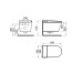 PACK I-COMFORT LINE, Унітаз з кришкою i-Comfort з фунцією біде + Інсталяція, white (100380767)