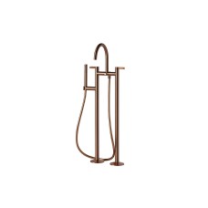 LIGNAGE, Смеситель напольный, ванна/душ со шлангом 150 см и ручным душем, брашированная медь (100289173)