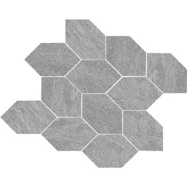 Мозаїка 30x32 P010096 Re grey mosaico foliage Pastorelli Recode з колекції Recode Pastorelli