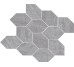 Мозаїка 30x32 P010096 Re grey mosaico foliage Pastorelli Recode з колекції Recode Pastorelli