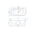 Ванна пристінна FREESTYLE Corner 170х80 L біла, RKUA600011