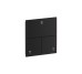 Переключатель AXOR ShowerSelect ID Square на 3 функции, Matt Black (36780670)