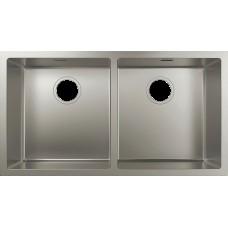 Кухонная мойка S719-U765 под столешницу 815х450 на две чаши 370/370 (43430800) Stainless Steel