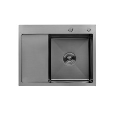 Кухонная мойка KRP Schwarze - 6350RHM PVD (3.0/1.0 мм)