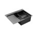 Кухонна мийка Kroner KRP Schwarze - 6350RHM PVD (3.0/1.0 мм) Kroner
