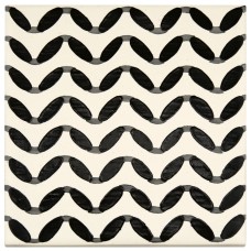 14x14 Wave Matte-Black Code-PF034 з колекції Black Code Black Code Керамічна плитка Aleluia