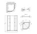 Душова кабіна Agua Cascad - S.F.D.90x90 см Agua