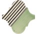 15x15 PF009 Color Art Green Stripes Arabesque Aleluia Color Art з колекції Color Art Aleluia