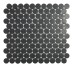 Мозаїка 30,1*31,3 Matt Black Circle 6108C