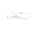 HAPPY D.2 Plus Стільниця для тумби 160х55 см (HP031HL3636) White Satin Matt