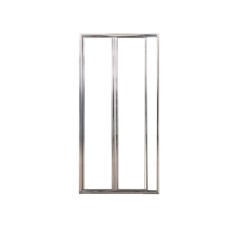 Двері в нішу 85*195см bifold, регульований (+/-5см) профіль хром, скло прозоре Душові двері