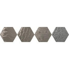 (15x17.1) EXAREL.GRL DECORO RELIEF GRIGIO - Exabright з колекції Exabright Exabright Керамічна плитка Tonalite