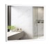 Дзеркало Люче black 80x70, сенсор, підсвітка Aqua Rodos