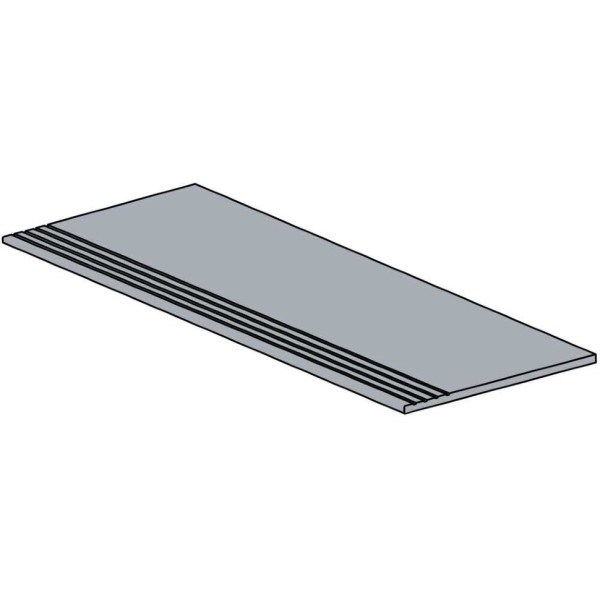 Сходинка (37.5x75) GR75503R1 GRADINO LIGHT GREY - Teknostone з колекції Teknostone Ariostea