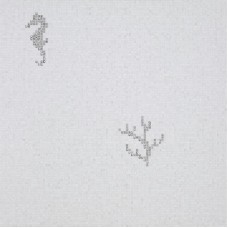 Мозаїка Corals And Seahorses White 0.97x0.97 The Crystal Collection з колекції The Crystal Collection The Crystal Collection
