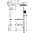 26842700 Rainfinity Showerpipe 360 1jet Душова система д/душа (1 сорт)