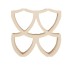 ARIALUCE CURVE AVORIO - 20x20 J959 Arialuce з колекції Arialuce Marca Corona