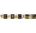 Декор 14,5x19,4 Scr. Versace Bi/Ner/Or - Alphabet - 489040 з колекції Alphabet Versace