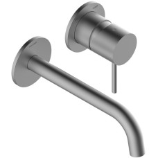 Z00730000094005 TEO Внешняя часть смесителя для раковины 185 мм., SATIN NICKEL (1 сорт) Bossini
