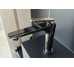 Змішувач Axor Citterio C 125 Cubic cut CoolStart для умивальника Polished Black Chrome + Polished Gold Optic (49041330+990)