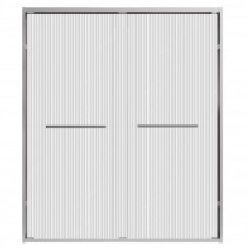 Двері розсувні 150x190cm, хром, ребристе скло Двері розсувні 150x190cm, хром, ребристе скло