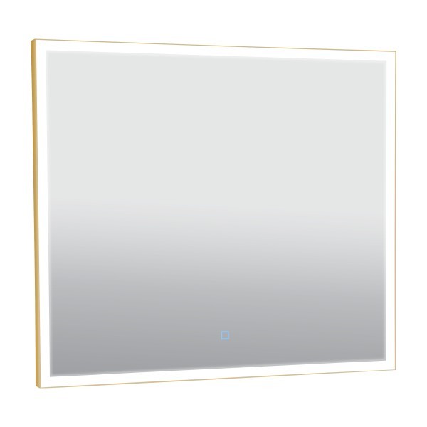 Дзеркало Люче gold 80x70, сенсор, підсвітка Aqua Rodos
