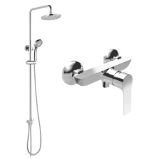 IMPRESE душовий набір, змішувач для душа KUCERA, душова система без змішувача (15105+T-15084), хром