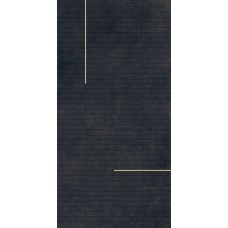 60x120 Кирпичная поверхность с латунной или стальной полосой - Lines - 3D LINES из коллекции Lines от 60x120 Кирпичная поверхность с латунной или стальной полосой - Lines - 3D LINES из коллекции Lines от