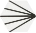 Плитка 19,8x22,8 Meraki Line Negro (Rt)-Meraki з колекції Meraki Bestile