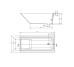 Ванна прямокутна Crea 160x75, Cersanit Cersanit